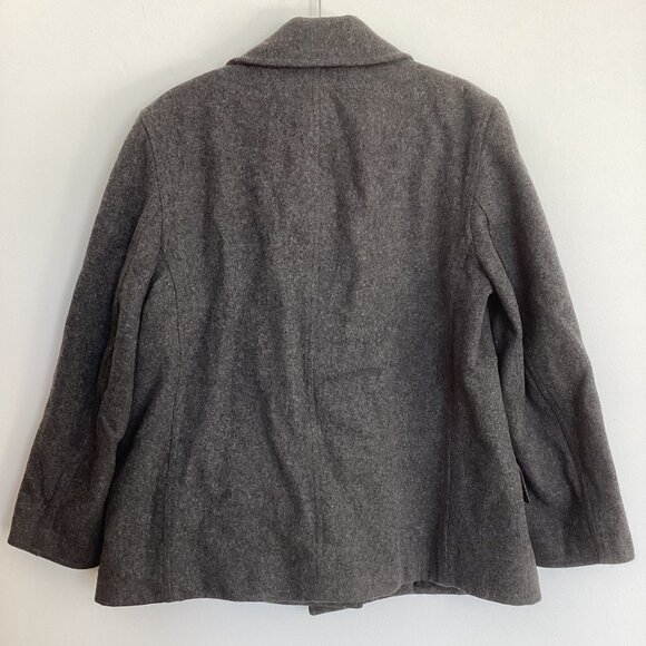 J. Crew Wool Blend Peacoat Gray Size Medium - Picture 5 of 8
